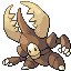 Praxe front sprite from Pokémon Monomyth