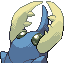 Praxe shiny back sprite from Pokémon Monomyth
