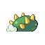 Pyukumuku shiny back sprite from Pokémon Monomyth
