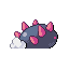 Pyukumuku back sprite from Pokémon Monomyth