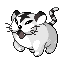 Raitora shiny front sprite from Pokémon Monomyth