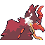 Reifgeißer shiny back sprite from Pokémon Monomyth