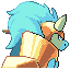 Riotgeare shiny back sprite from Pokémon Monomyth