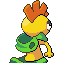 Scrafty shiny back sprite from Pokémon Monomyth