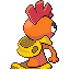 Scrafty back sprite from Pokémon Monomyth