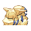 Scribix shiny back sprite from Pokémon Monomyth