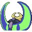 Serenight shiny back sprite from Pokémon Monomyth
