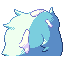 Shivor shiny back sprite from Pokémon Monomyth
