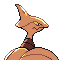Skarmory shiny back sprite from Pokémon Monomyth
