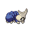 Sleepillar front sprite from Pokémon Monomyth