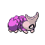 Sleepillar shiny front sprite from Pokémon Monomyth