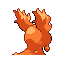 Slugma back sprite from Pokémon Monomyth