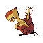 Snaptrap shiny front sprite from Pokémon Monomyth