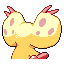 Sorechu shiny back sprite from Pokémon Monomyth