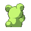 Teddiursa shiny back sprite from Pokémon Monomyth