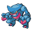 Toxicroak front sprite from Pokémon Monomyth