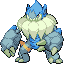 Upbrute shiny front sprite from Pokémon Monomyth