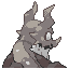 Vakontite shiny back sprite from Pokémon Monomyth