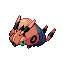 Venipede shiny front sprite from Pokémon Monomyth