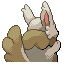 Vinccino back sprite from Pokémon Monomyth