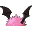 Woobat shiny back sprite from Pokémon Monomyth