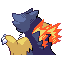 Zangdreiß back sprite from Pokémon Monomyth