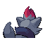 Zorua back sprite from Pokémon Monomyth